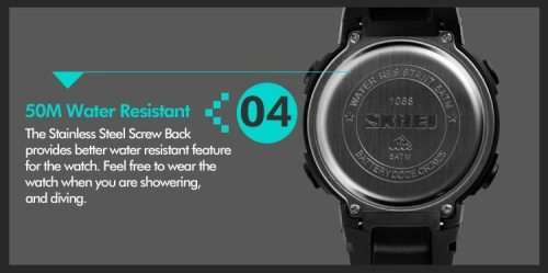 Quality, Large Clear Easy Read Digits, 50mWaterproof, Dress/Formal style, Luminous night-light