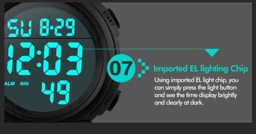 Quality, Large Clear Easy Read Digits, 50mWaterproof, Dress/Formal style, Luminous night-light