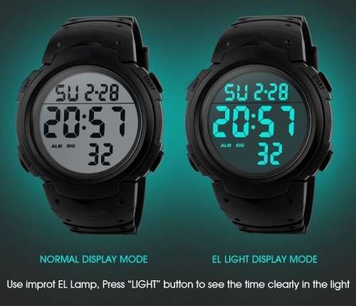 Quality, Large Clear Easy Read Digits, 50mWaterproof, Dress/Formal style, Luminous night-light