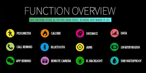 Bluetooth Android / Apple ios, Exercise, 50m Waterproof, Digital Full Function Watch,Quality