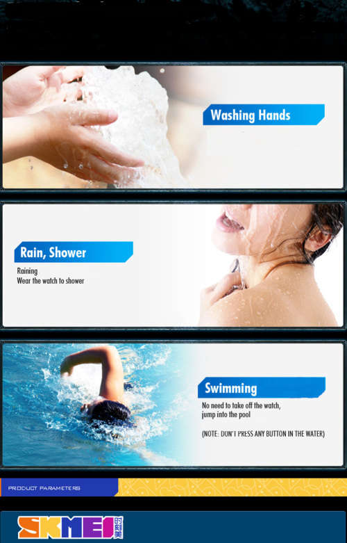 Integral Silicon Case, 30m Waterproof,  Analogue Watch, Quality, White, Red or Black.