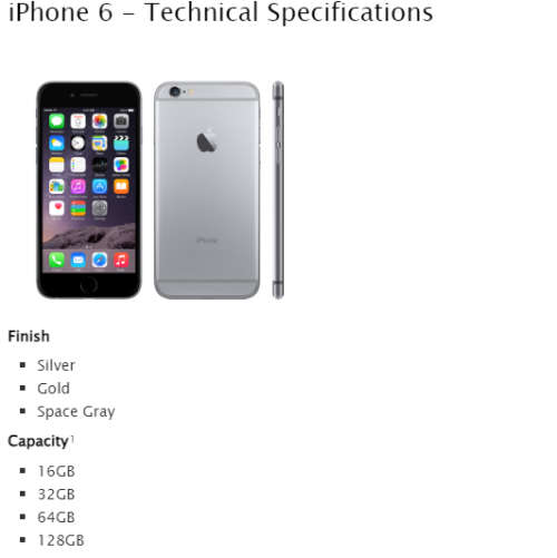 Apple iPhone 6 32 Gb version.