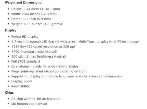 Apple iPhone 6 32 Gb version.