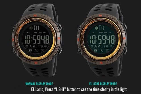 Skmei Digital Full Function Watch, Bluetooth,Android/ ios, Sync, Waterproof 50 m, Sports / Outdoor.