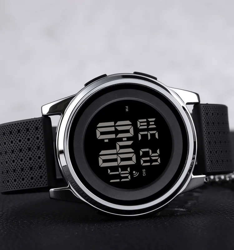 Skmei Slimline Ultra-Lightweight Metal Case Digital Full function watch, 50 m waterproof.