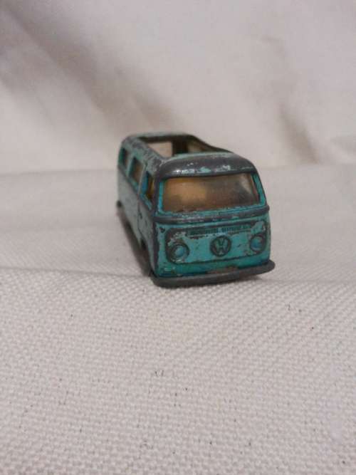 Matchbox Lesney Volkswagen Dormobile Camper Van- 1970- Die cast- Turquoise-No. 23