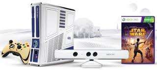 LIMITED EDITION STAR WARS XBOX 360 SLIM + KINECT + 320GB HDD + LIMITED EDITION CONTROLLER + 4 GAMES