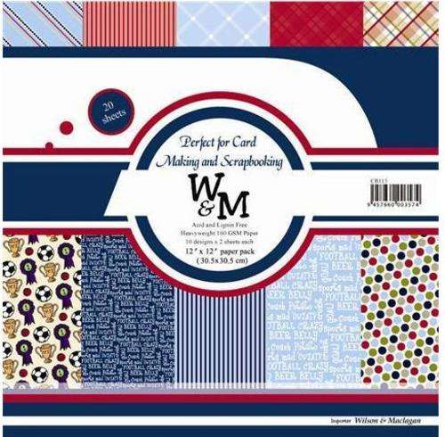 WM PATTERN PAPER PACK - BOYS  MIX