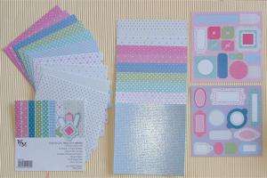 WM PATTERN PAPER PACK 6x6" MIXED WITH GLITTER   **** SPECIAL ****