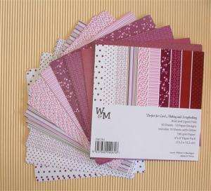 6x6" WM PAPER - RED WITH GLITTER   **** SPECIAL ****