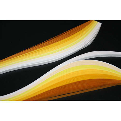 3mm QUILLING PAPER YELLOW MIX (100)