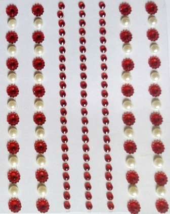 GEMS RED - STICK ON  3-4mm