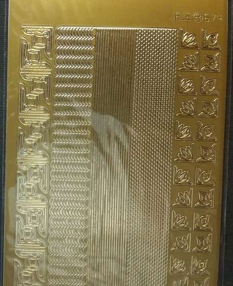 PEEL-OFFS LINES & CORNERS - GOLD    ***SPECIAL***