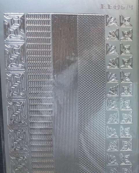 PEEL-OFFS LINES & CORNERS - SILVER    ***SPECIAL***