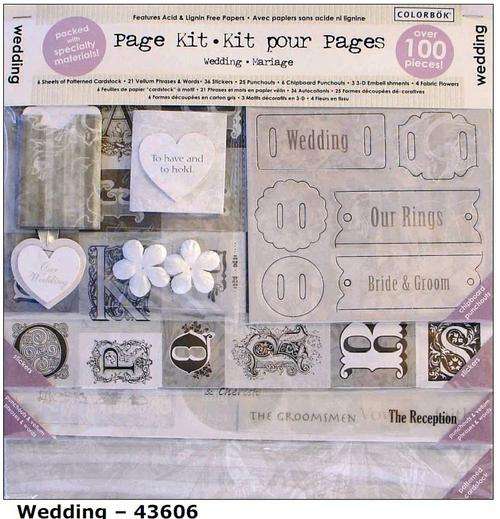 WEDDING SCRAP KIT - 100 Pieces