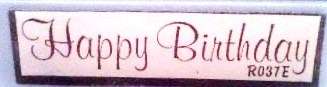 RUBBER STAMP - HAPPY BIRTHDAY