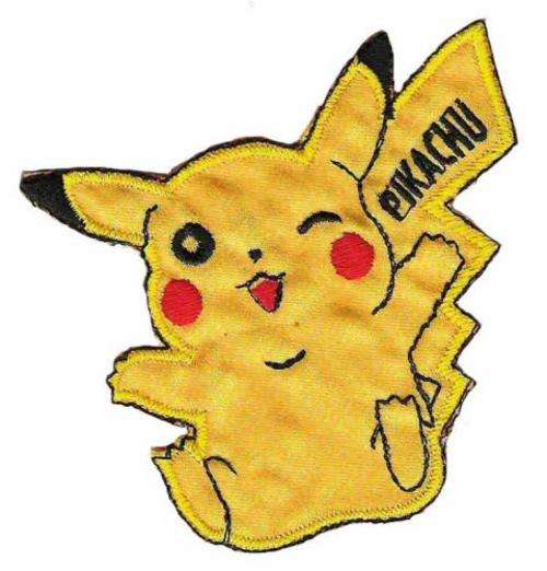 EMBROIDERY TOPPER - PIKACHU ** SPECIAL**