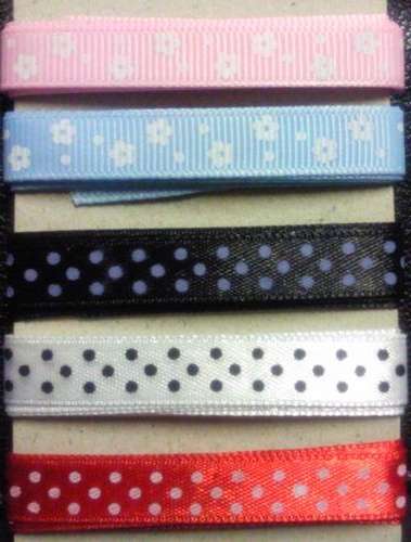 10mm FLOWER / DOT RIBBON  5m