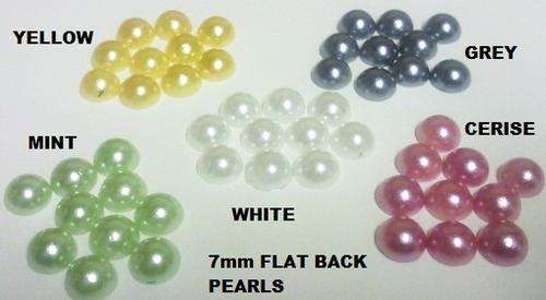 7mm FLAT PEARLS MIX