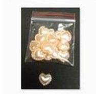 10mm PEARL HEARTS - PEACH