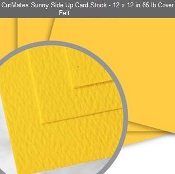 CUTMATES12x12" SUNNY SIDE UP  - The card stock that cuts like butter