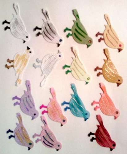 5cm BIRDS ASSORTED 36