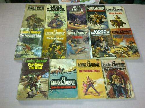 Job lot of 14 Louis L'amour books.One Bid for all 14 books.