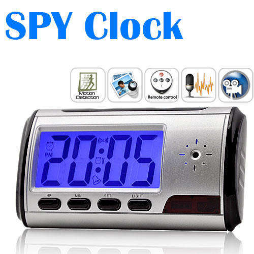 New - Remote Control & Motion Detection Spy Camera Digital Hidden Pinhole Clock DV Recorder