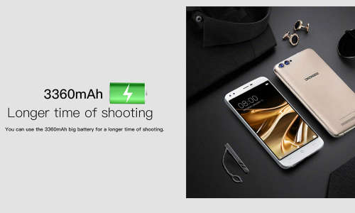 DOOGEE X30 Mobile phone Quad Camera 2x8.0MP+2x5.0MP Android 7.0 3360mAh 5.5'' HD MTK6580A Quad Core
