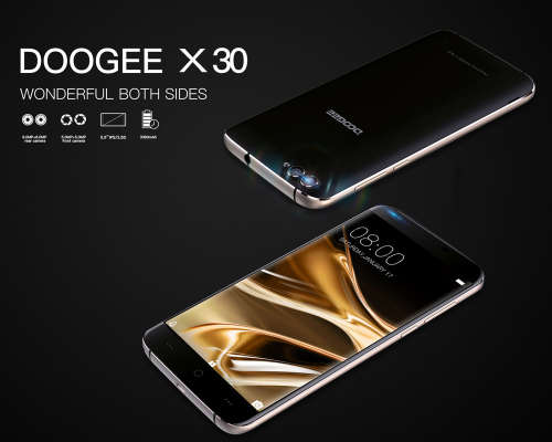DOOGEE X30 Mobile phone Quad Camera 2x8.0MP+2x5.0MP Android 7.0 3360mAh 5.5'' HD MTK6580A Quad Core