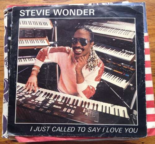 Stevie Wonder - I just called to say I love you 7" (VG+; G)