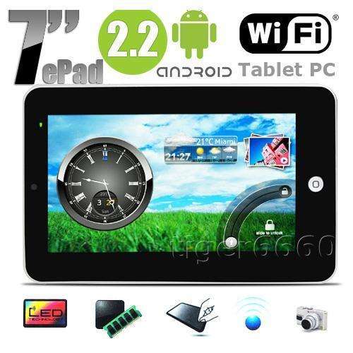 New 7 inch Touch Screen Tablet PC Google Android 2.2 Camera Wifi 3G MID ePad Netbook