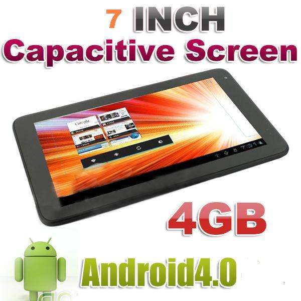 New 7 inch Capacitive Touch Screen Tablet PC Wifi 3G ePad Netbook, CPU 1.2Ghz Android 4.0 4G