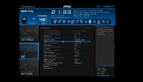 MSI H81M-P32L LGA 1150 Motherboard - Like New With Box