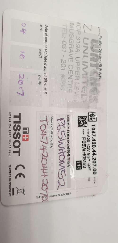 Tissot T Touch Titanium mens watch