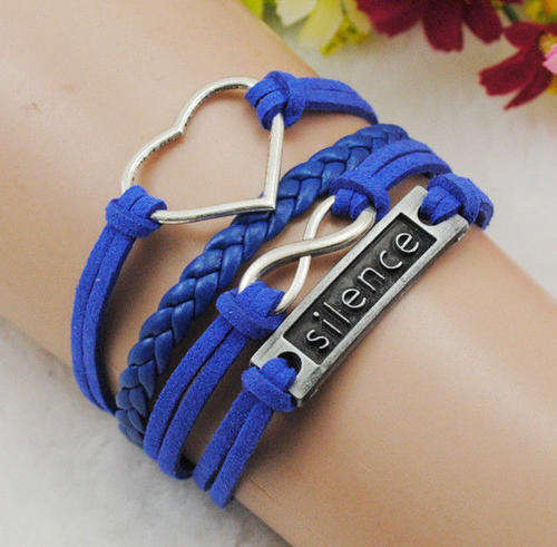 Infinity Heart Charm Bracelet