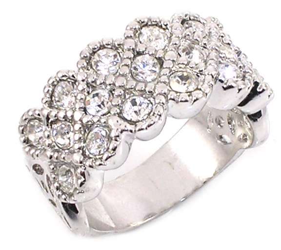 GORGEOUS FILIGREE 1.7 CARAT ETERNITY BAND RING SIZE 6