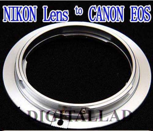 Nikon AI F Lens to Canon EOS EF mount adapter