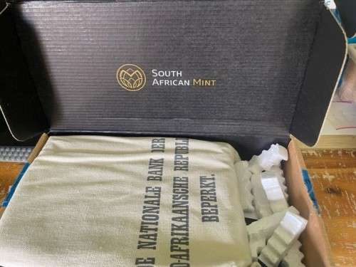 LOST HOARD SET - Gold 1/10th Krugerrand and 1894 ZAR Half Pond VF35. Extremely Low Mintage of 233