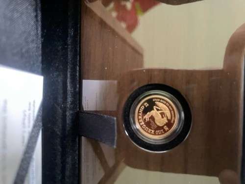 LOST HOARD SET - Gold 1/10th Krugerrand and 1894 ZAR Half Pond VF35. Extremely Low Mintage of 233