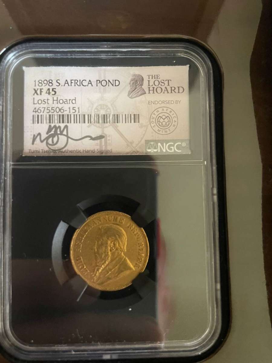 Lost Hoard Kruger 1 Pond(XF45) and 1/4 Ounce Proof Kruger rand
