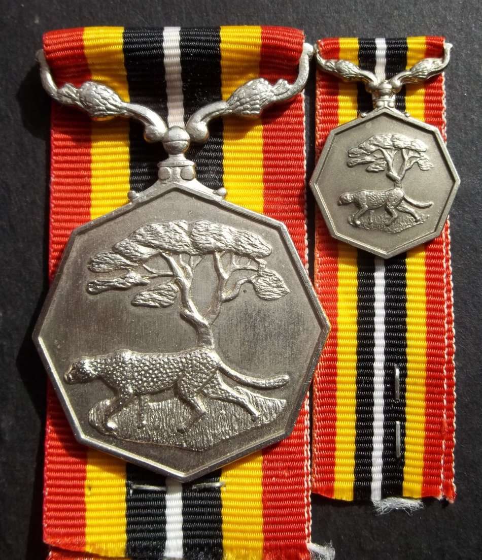 SADF Southern Africa Campaign Medal, with miniature, awarded to 009408