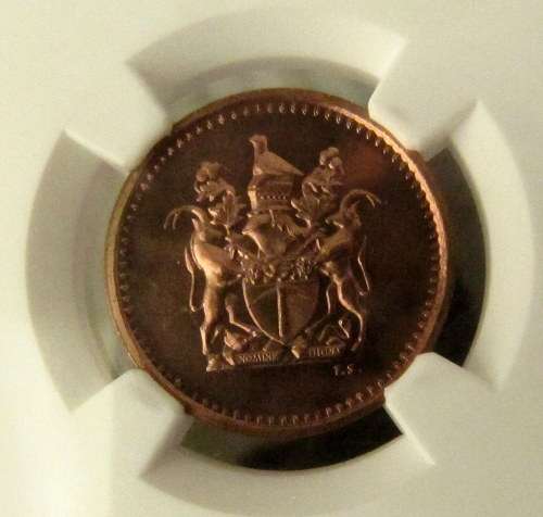 1972 Rhodesia 1 Cent - *PF 64RD CAMEO*