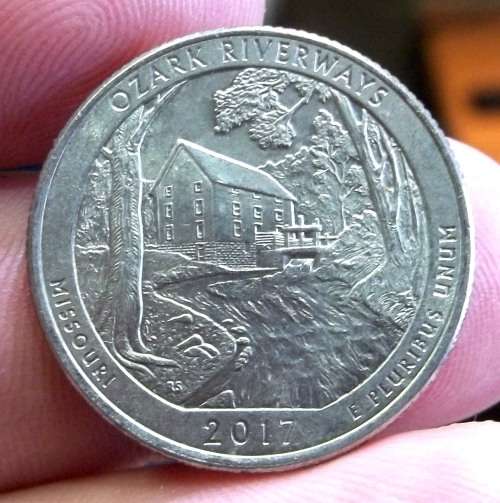 2017 US 'America the Beautiful' Quarter - Ozark Riverways
