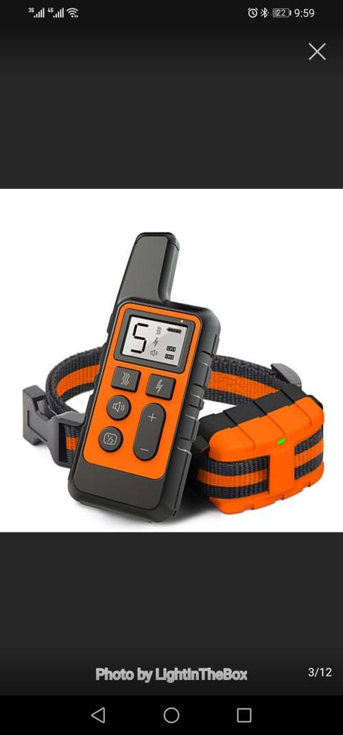 Dog training collar