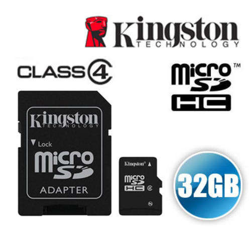 !!! Free shipping !!! No Custom Tax!!! Kingston 32GB microSD with Adapter