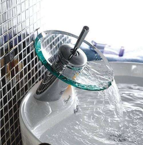 -LOCAL STOCK- Modern Style Glass Waterfall Kitchen Bathroom Vessel Tub Vanity Sink Faucet Tap
