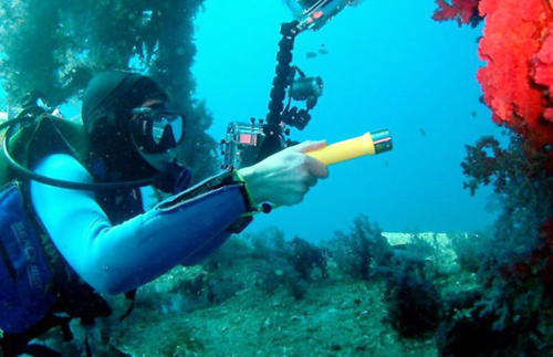 New Professional Underwater Diving Flashlight Torch LED Light Lamp Waterproof