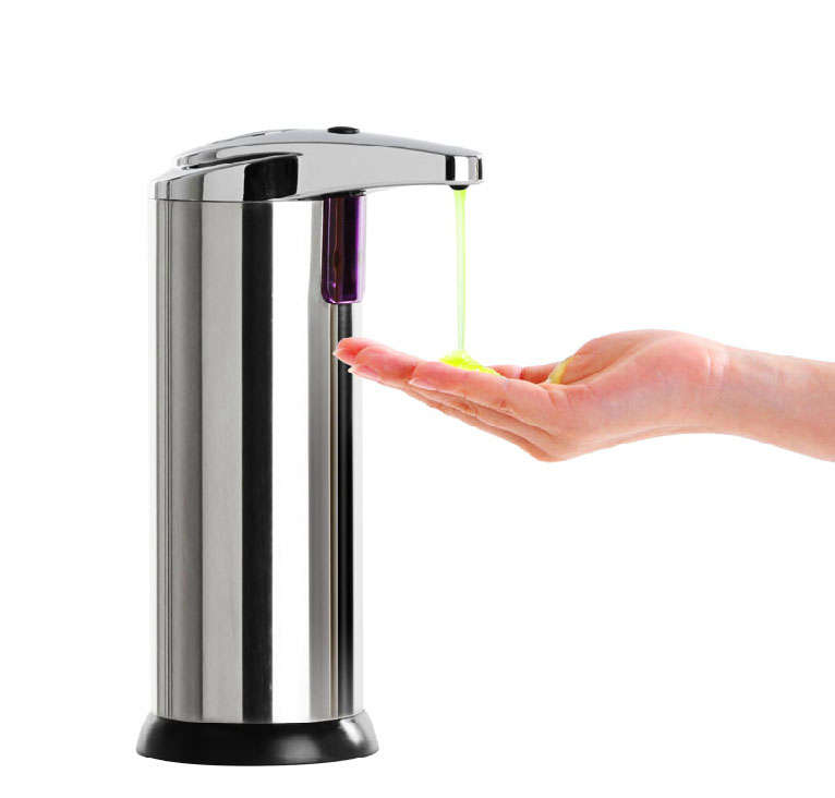 Stainless Steel Hand Free Automatic Touchless Bathroom Kitchen Soap Dispenser