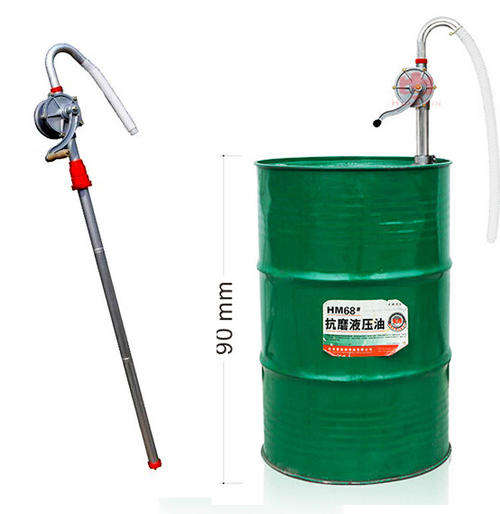 Aluminium Rotary Barrel Hand Pump Oil Fuel Petrol Kerosene Self Priming Transfer - Free Shipping